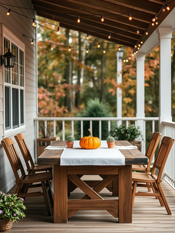 thanksgiving back porch decor