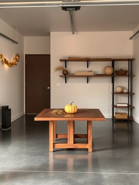 thanksgiving minimalist garage decor