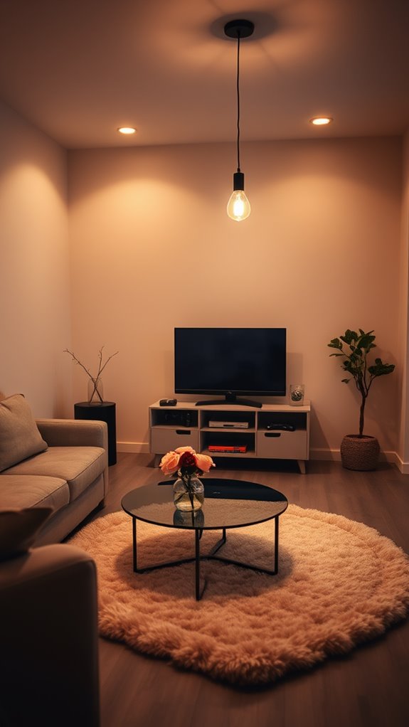 utilize soft warm illumination