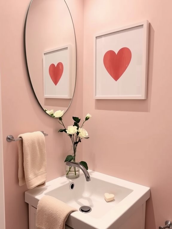 valentine s day bathroom decor