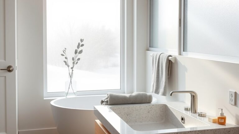 winter minimalist bathroom decor