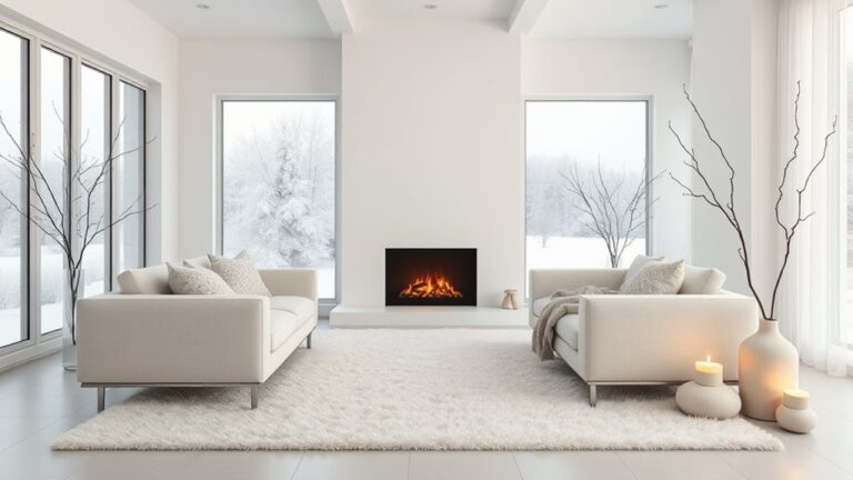 winter minimalist living room