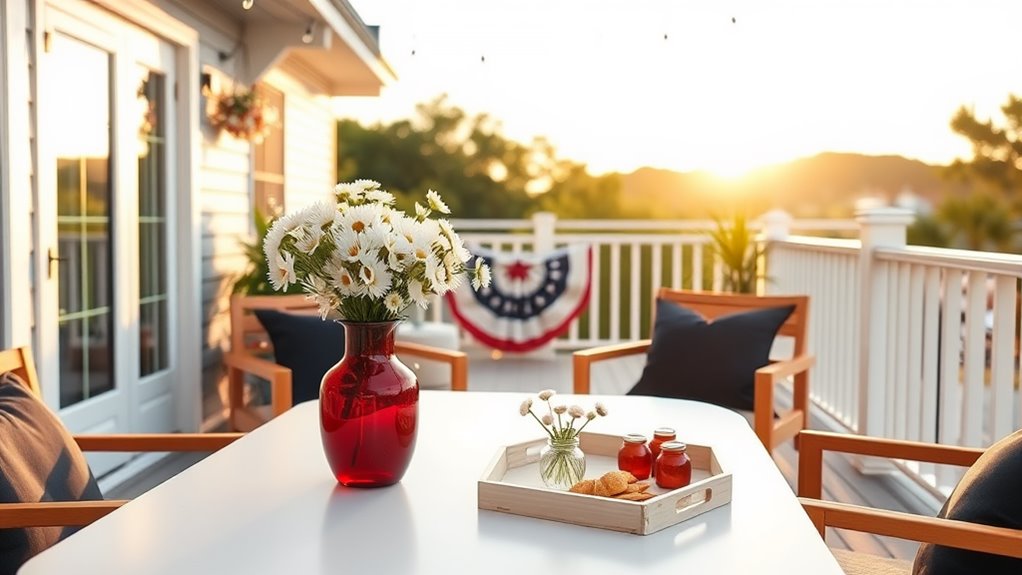 chic fourth of july decor