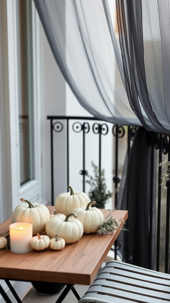 chic pumpkin decor accents