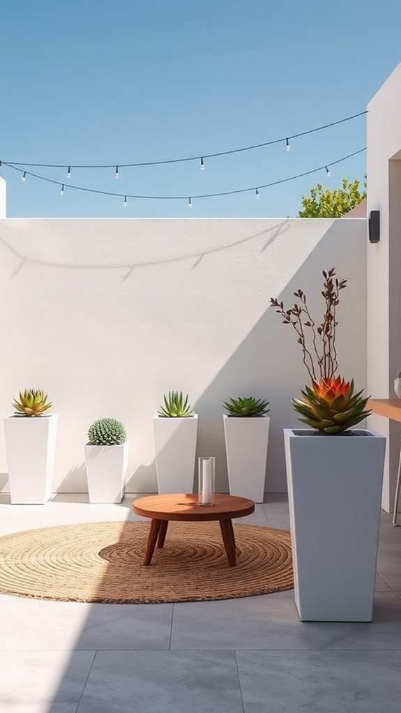 choose simple plant containers