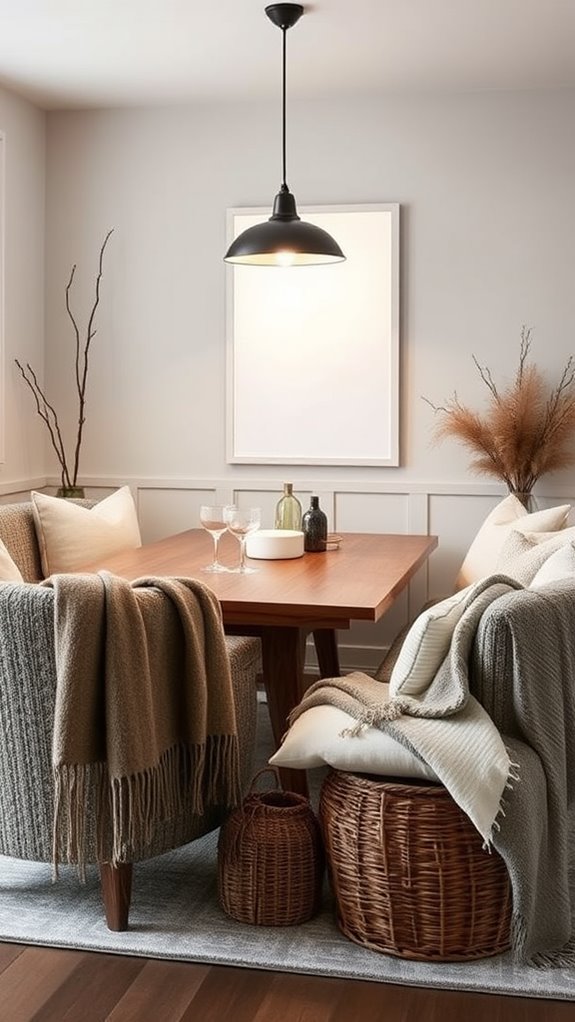 cozy ambiance with illumination