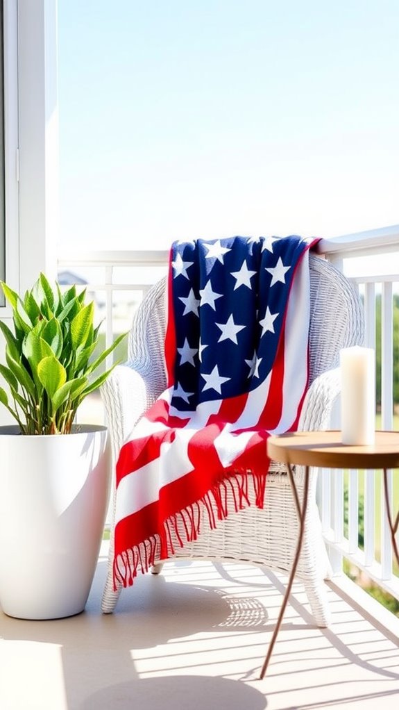 cozy american flag blanket