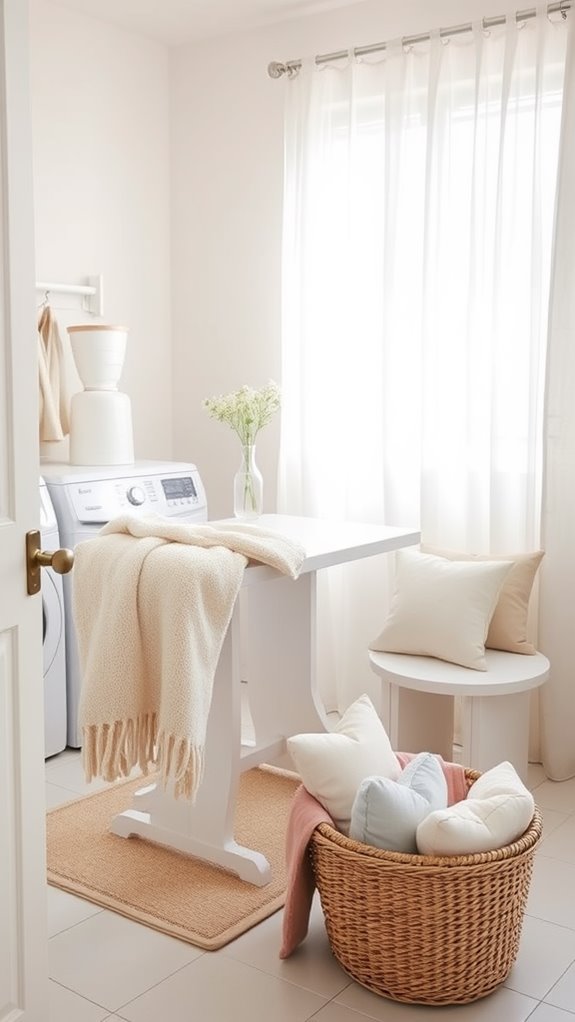 cozy and comfortable textiles