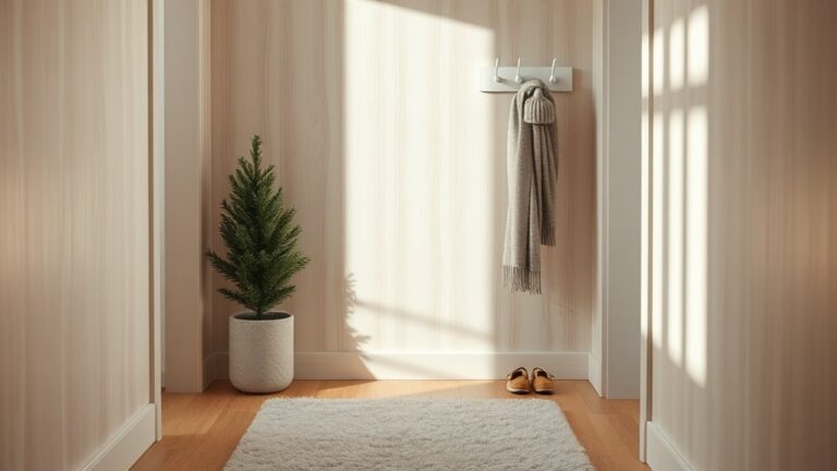 cozy minimalist winter hallway