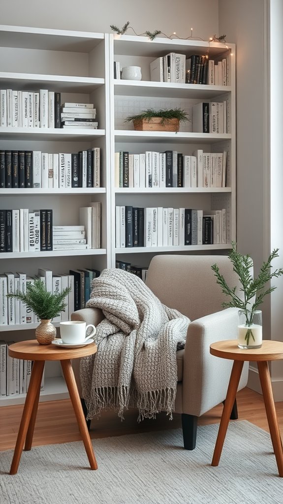 cozy reading corner setup