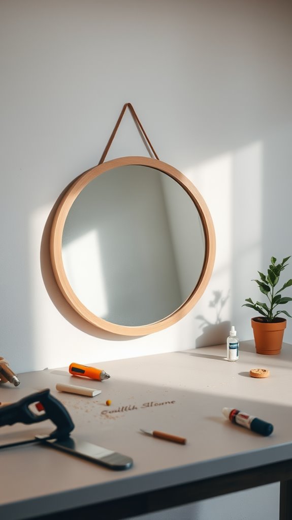 creating a round mirror