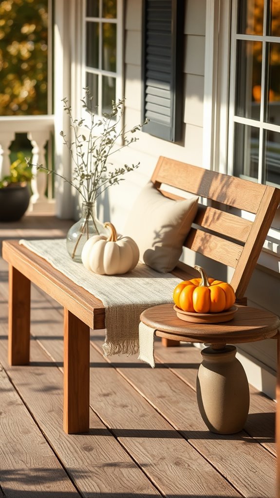 decorative autumn pumpkin accents