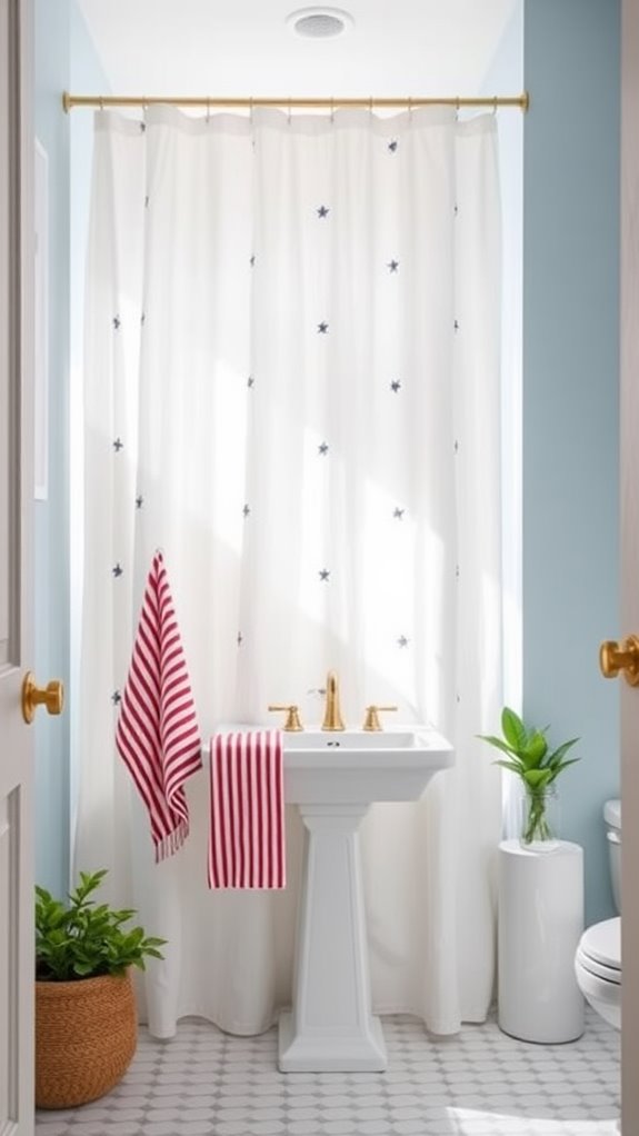 decorative bathroom privacy curtain