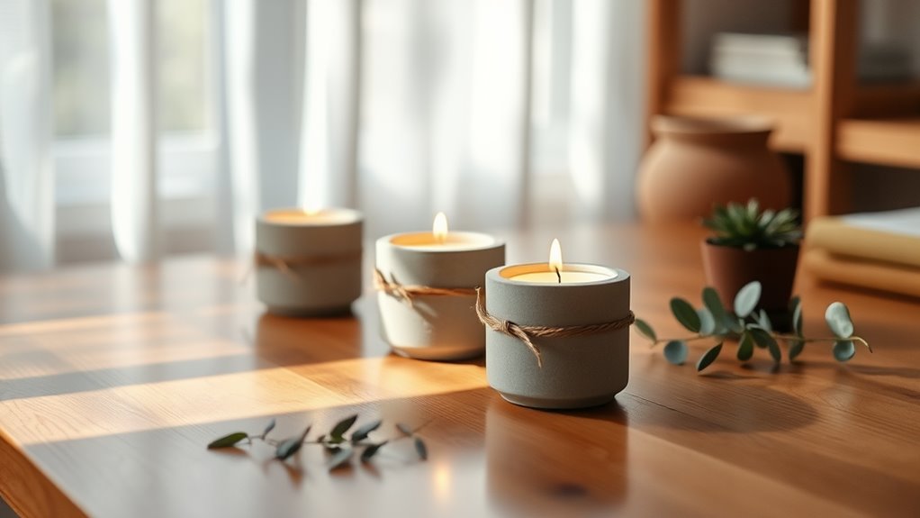 diy minimalist candle holders