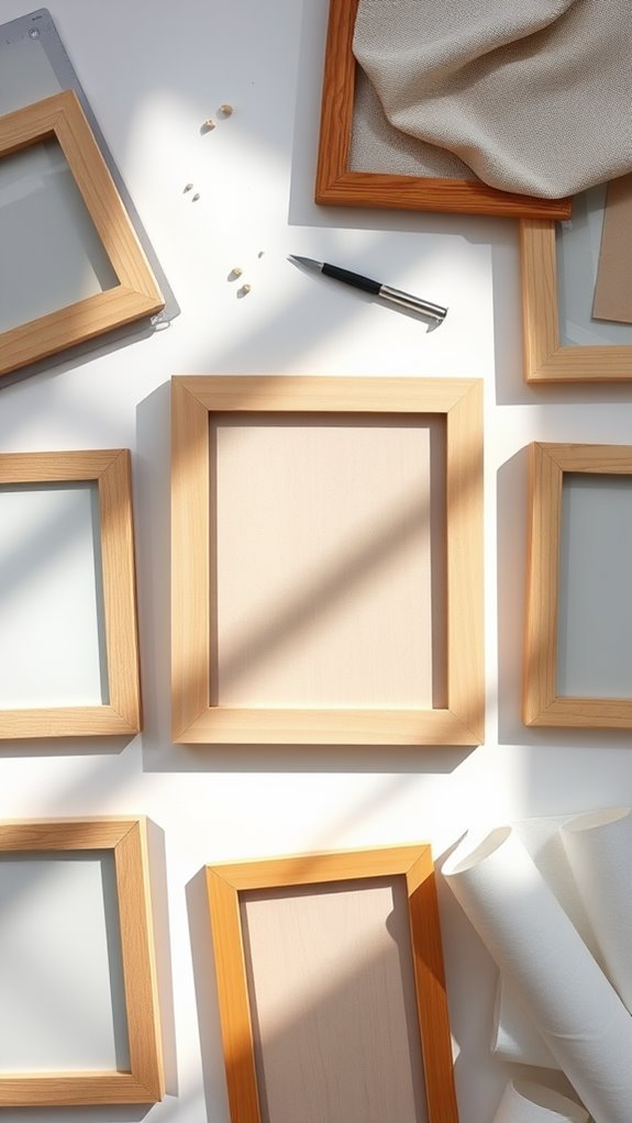 diy minimalist frame materials