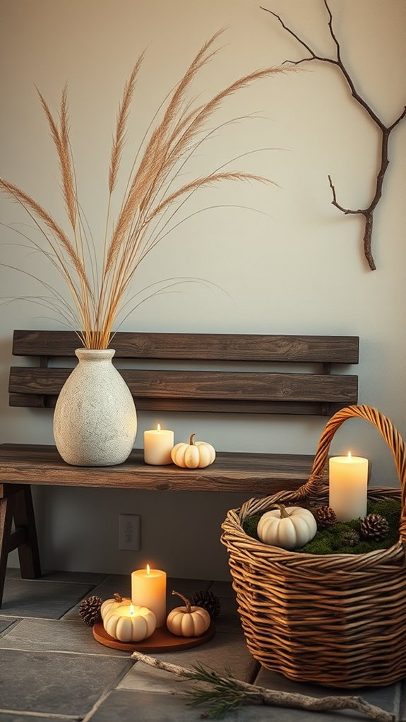 earthy tones and surfaces