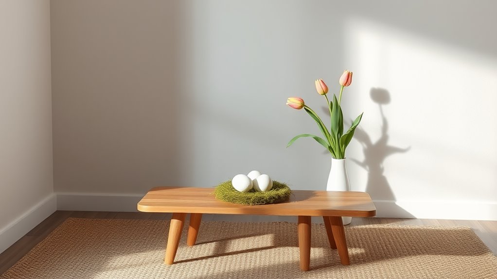 easter minimalist basement decor