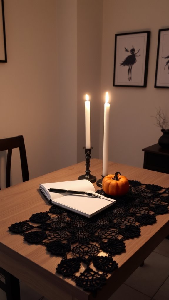 eerie illumination in darkness