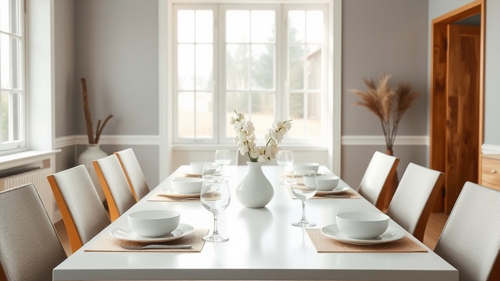 elegant minimalist dining ideas