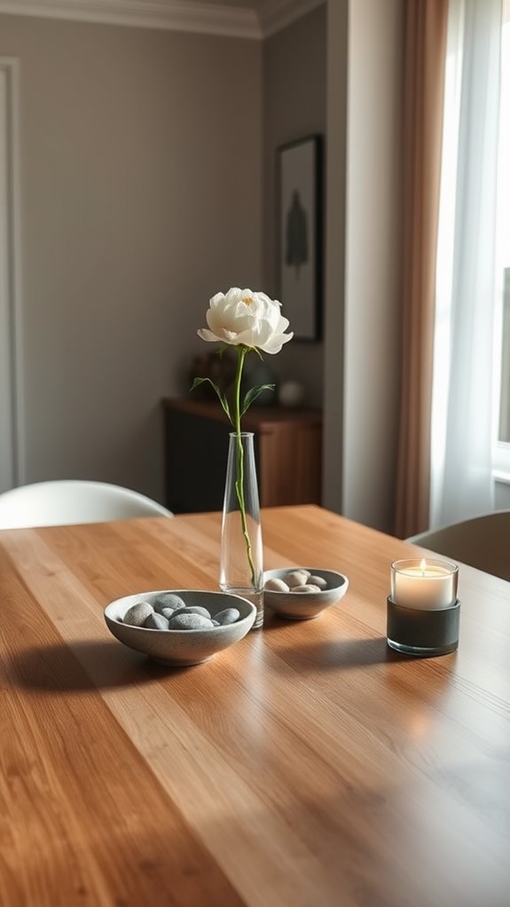 elegant minimalistic table decor