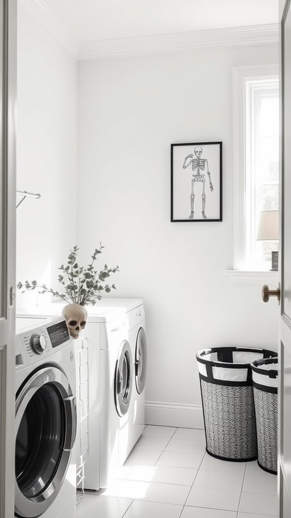 elegant skeletal embellishments displayed
