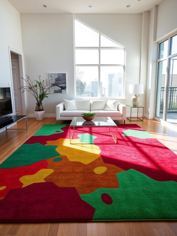 enhance space with rugs