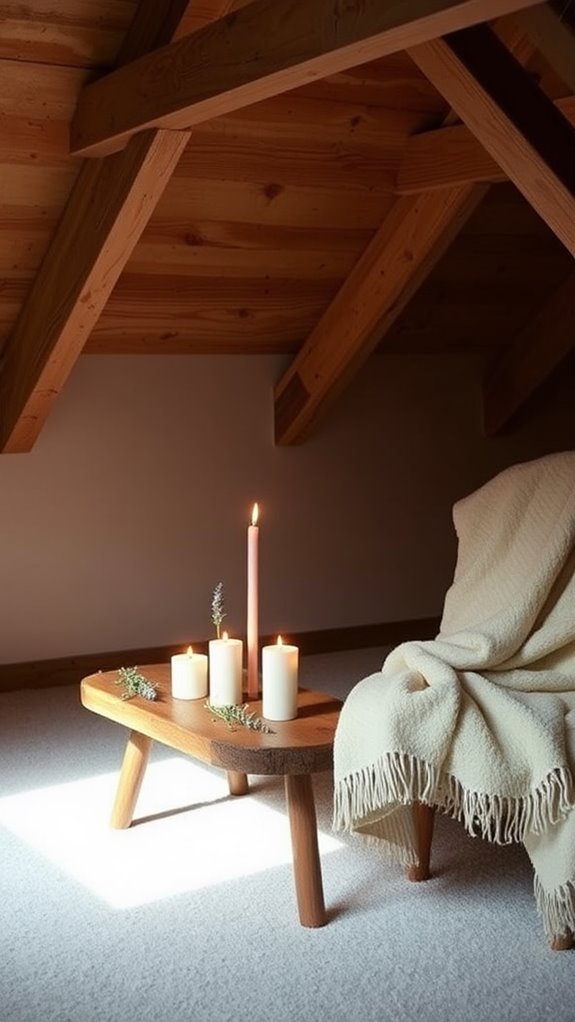 fragrant candles create atmosphere