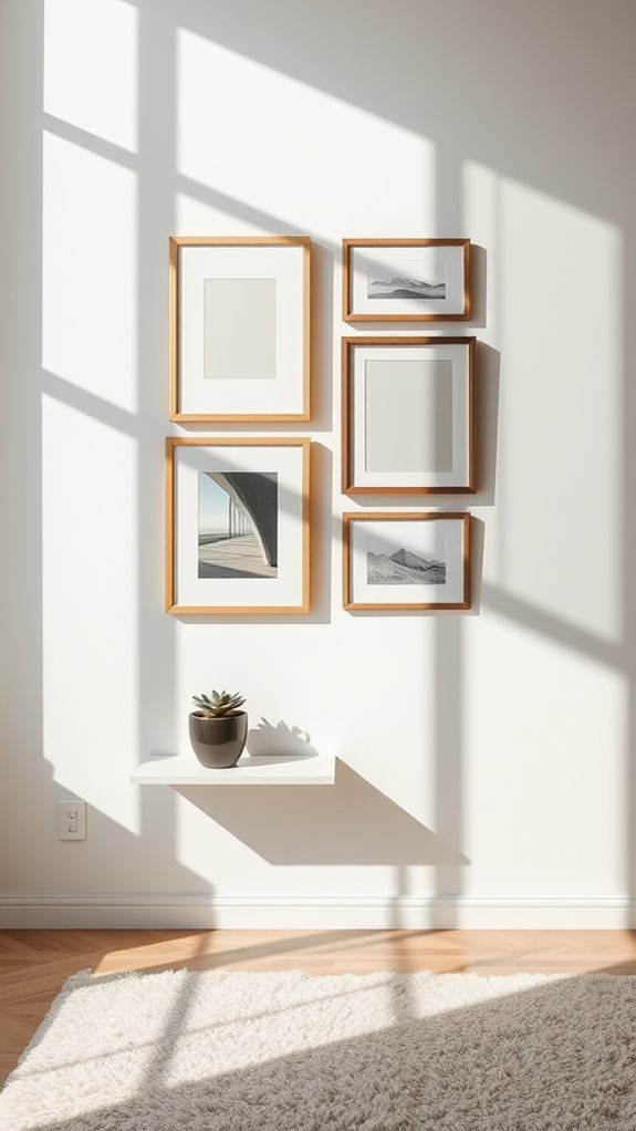 ideal gallery wall placement