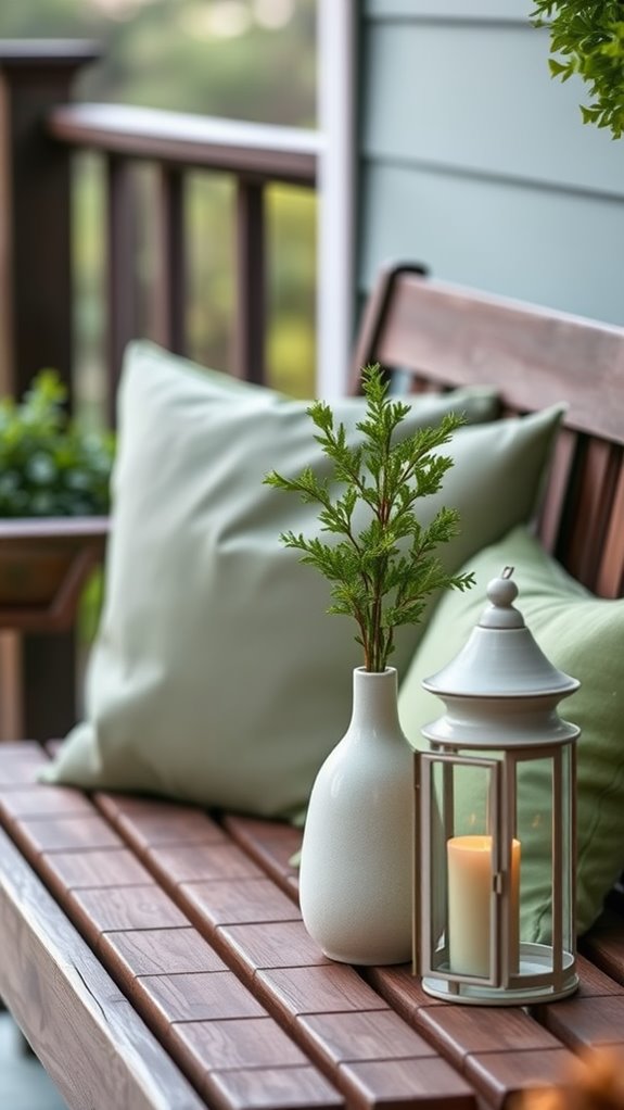incorporate soft green touches