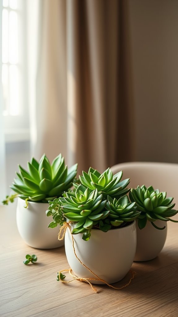lush botanical table decoration