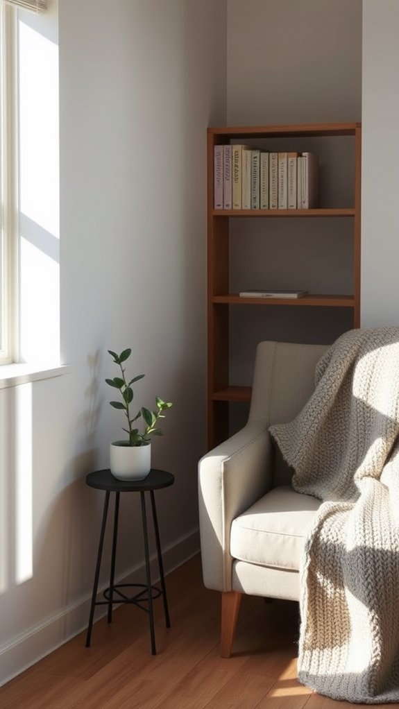 minimalist book nook philosophy