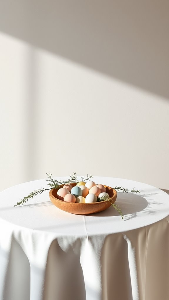 minimalist centerpiece focal points