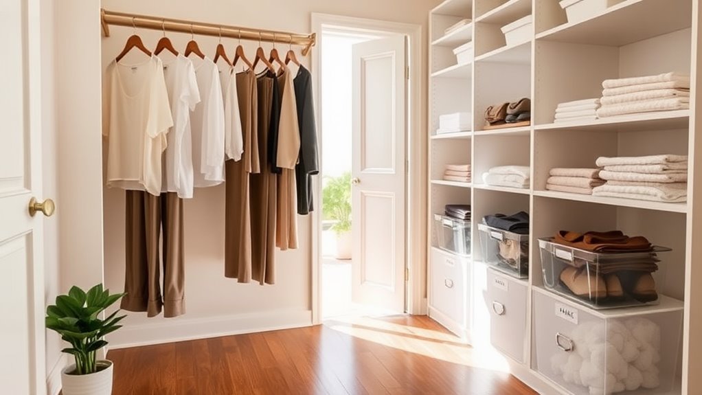 minimalist closet transformation ideas