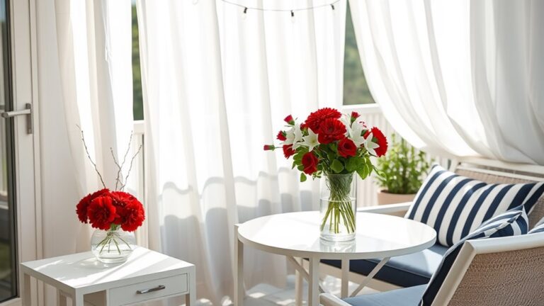 minimalist fourth of july decor