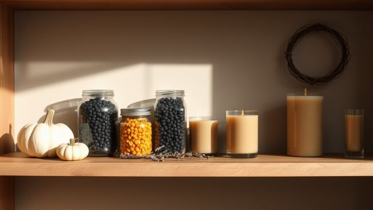 minimalist halloween pantry decor