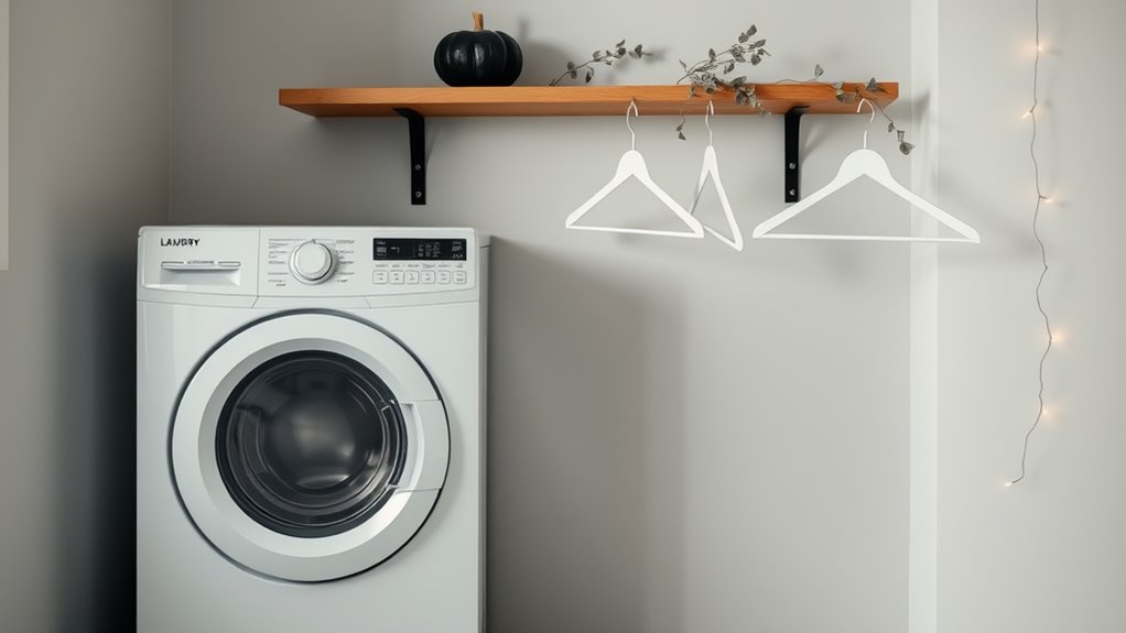 minimalist laundry room decor