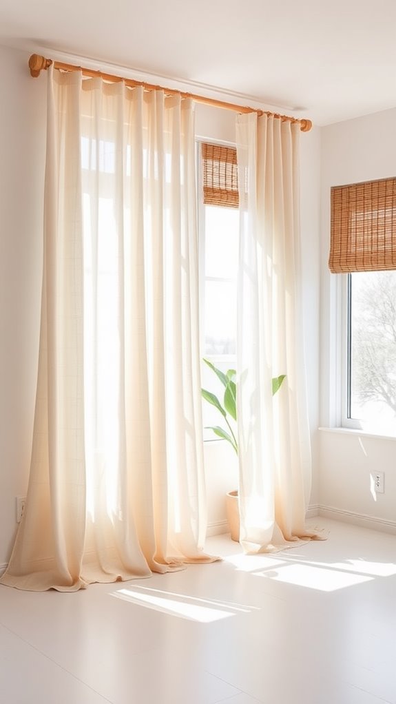 minimalist window treatment materials