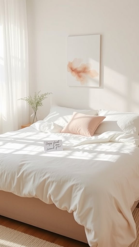 opt for uncomplicated bedding
