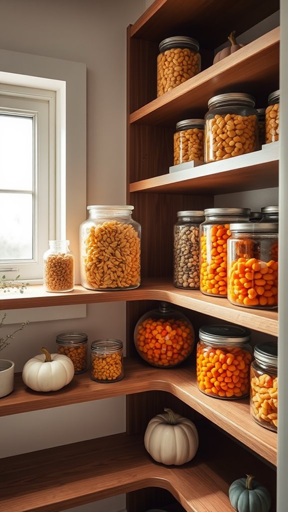 organize with transparent bins