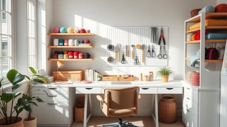 organized creative space simplicity