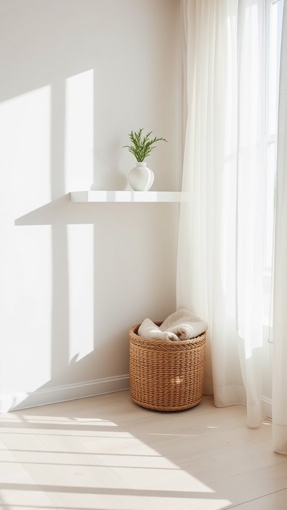 organized storage for cleanliness
