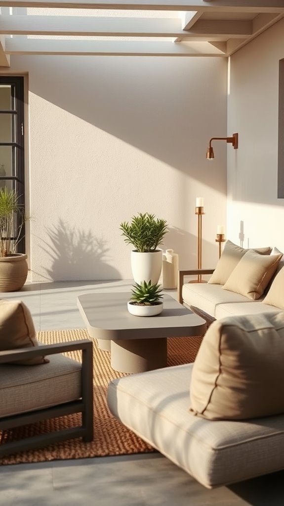 select calming neutral tones