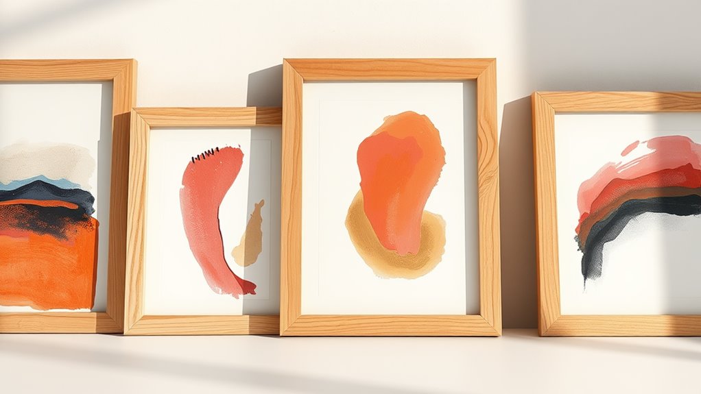 simple art display frames