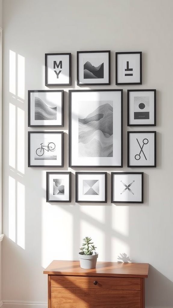 simple art display ideas