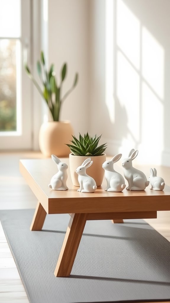 simple rabbit decor pieces