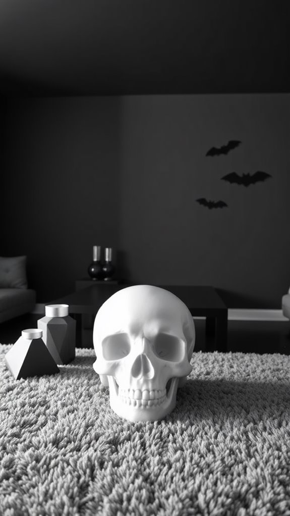 simple skull home accent