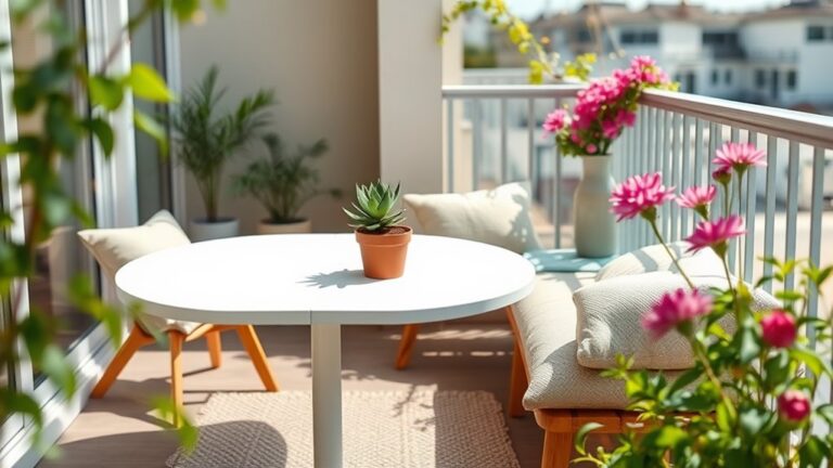 spring balcony minimalist decor