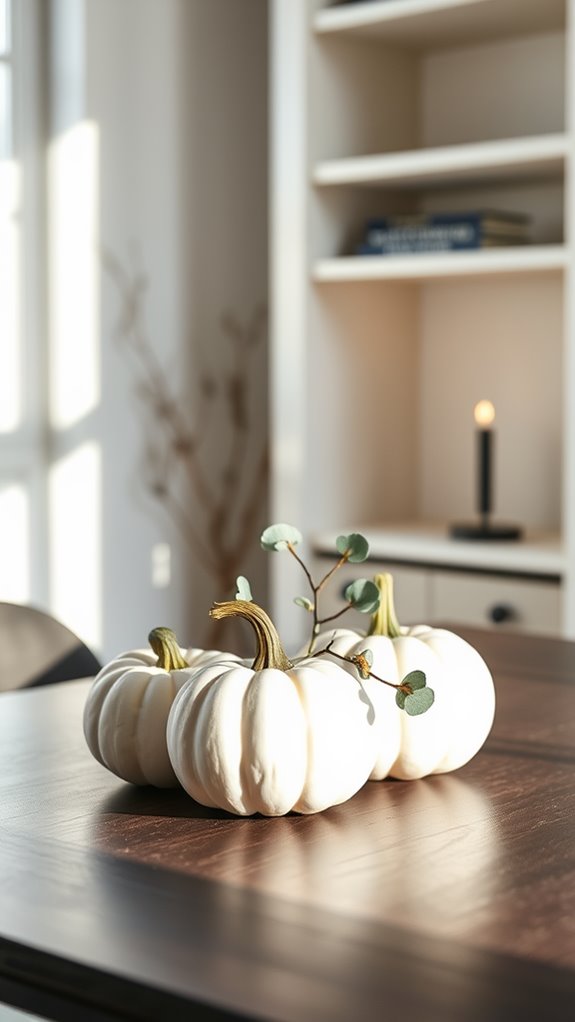 stylish autumn pumpkin arrangements