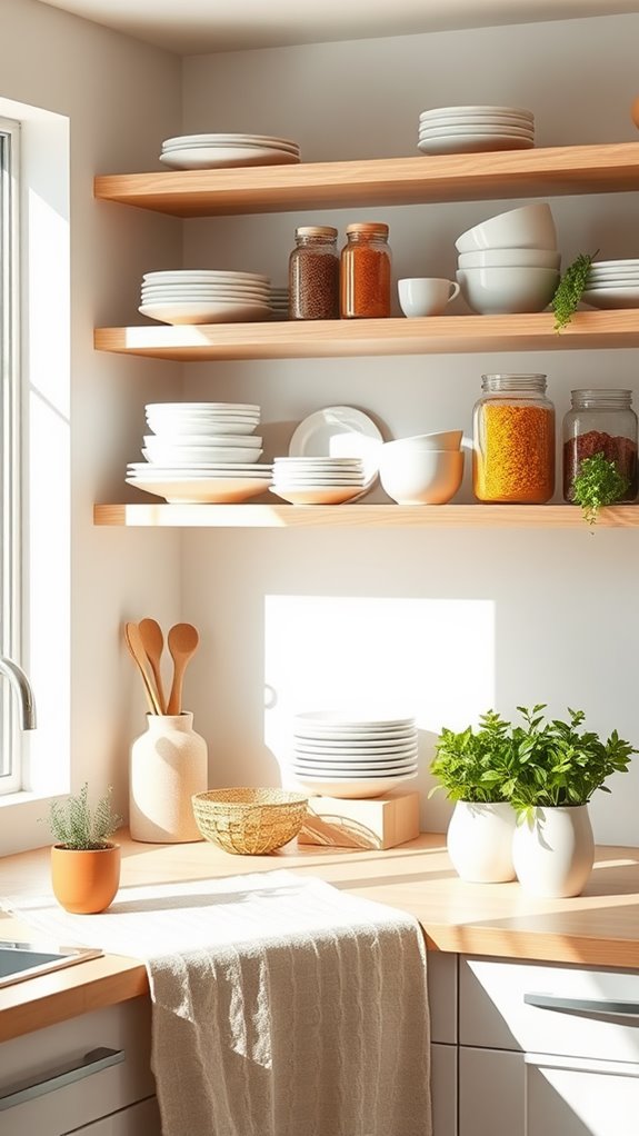 stylish open shelving designs
