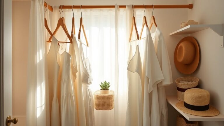 summer closet minimalist decor
